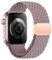 Geflochten Armband Kompatibel mit Apple Watch Armband 40mm 42mm 38mm 41mm für Damen Herren, Elastisch Nylon Armbänder mit Magnetisch für iWatch Ultra 2 SE Series 10 9 8 7 6 5 4 3 2 1