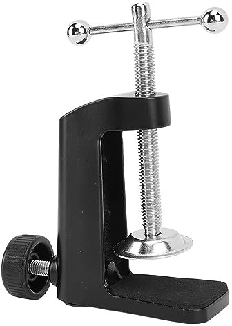Morsetto a C a presa rapida, Morsetto da tavolo a C in alluminio nero da 2,4 pollici e 61 mm Morsetto Universale per Montaggio su Tavolo da Scrivania staffa di montaggio per lampada da tavolo