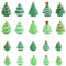 20PCS Künstlicher Weihnachtsbaum Harz Mini Weihnachtsbaum Deko Tisch Grün Weihnachtsbaum Geschmückt Weihnachtsfiguren Weihnachten Miniatur Ornamente Klein für Tischdeko Schneekugeln Garten Puppenhaus