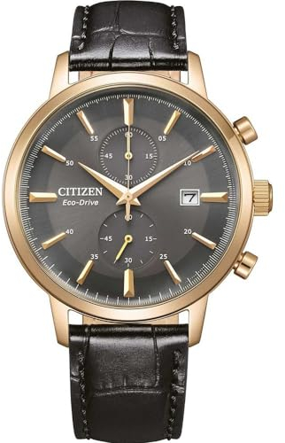 CITIZEN Herren Analog Quarz Uhr mit Leder Armband CA7067-11H