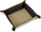 modamoda de - K01 - Dekoschale Taschenleerer Ablage aus Echtleder 16x16x4 cm, Farbe:Hellgrau