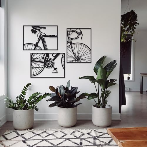 Woodfriends Wandbild aus Holz Rennrad Fahrrad Holzschild zum Aufkleben Fahrradliebhaber Deko Wandkunst Geburtstagsgeschenk Radler Fahrradsport