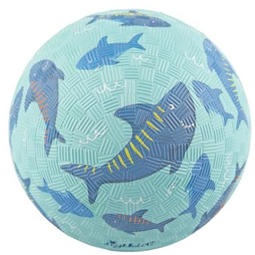 sigikid 43089 Mini-Kautschuk Ball Hai, blau, griffig, ab 1 Jahr, Naturkautschuk