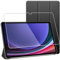 ebestStar - Cover per Samsung Galaxy Tab S9, 5G, Custodia Silicone Protezione Flip Magnetica, Slim Case Sottile, Nero + Vetro Temperato