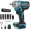Avvitatore A Percussione Elettrico A Batteria 700N.M Per Makita 18 V Batterie, 1/2 Pollici, Avvitatore Elettrico (batteria E Caricatore Non Inclusi)