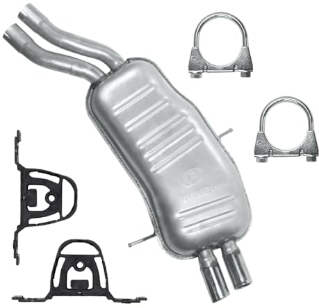 Polmo Schalldämpferset Auspuff Endtopf für BMW 3er E46 1998-02/2005 2.2 2.5 3.0