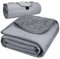 Kato Tirrinia Campingdecke Outdoor Decke Picknickdecke Reisedecke, Liebesdecke Sexdecke Outdoordecke Wasserdicht, Fleece Thermodecke Outdoor Camping Matte Ultraleicht Warme Decke 150x200, Grau