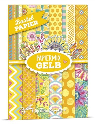 Bine Brändle - Bastelpapier - Papiermix GELB