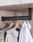 Kleiderstange Schrank Kleiderstange in L-Form mit Verstellbarer Höhe, 15 cm – 140 cm Lange Kleiderstangen mit Komplettem Set, Ausziehbare Kleiderstange Aus Metall(85cm(33 1/2))