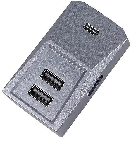 Auto-Dockingstation für Modell 3 Y USB-Hub-Multiport-Adapter für Handschuhfach, Stabile Übertragung, Praktischer USB-Adapter-Austausch.