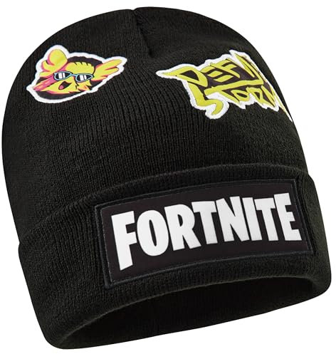 Fortnite Mütze Jungen, Beanie Mütze Kinder, Warme, Wintermütze - Gamer Geschenke für Jungs & Teenager