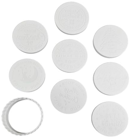 MAGICLULU Stampo Per Biscotti Natalizi Da 9 Pezzi Con Lettere E Timbro Per Cuocere Biscotti Facile Da Modellare Materiale Pp Decorativo