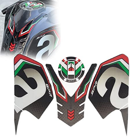 WARFEL Zubehör Motorrad-Aufkleber Für Aprilia GPR 250R 150R Kit Fuel Tank Pad Protector Anti-Rutsch-Aufkleber Zubehör