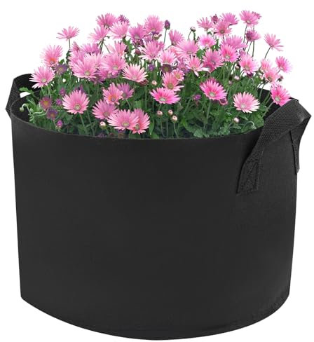 MINRS 6 Stück 60L Pflanzsack aus Vlies Stof, Pflanzen Wachstum Taschen mit Starken Griffen Atmungsaktive Pflanzbeutel Pflanztasche für Kartoffeln,Tomaten,Erdbeeren,Blumen,Pflanzen und Gemüse