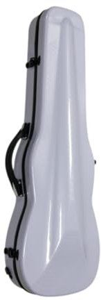 Custodia per violino 4/4 full size, professionale, zaino per violino portatile leggero con rigido in fibra di carbonio per viaggio, Griglia Bianca