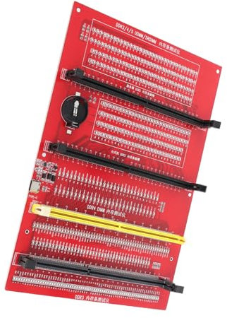 RAM Memory Tester Board,Professional DDR3 DDR4 DDR5UDMM DDR5RDIMM Desktop PCB RAM Memory Diagnostic Analyzer 2 Power Modes 4 in 1 for Repair