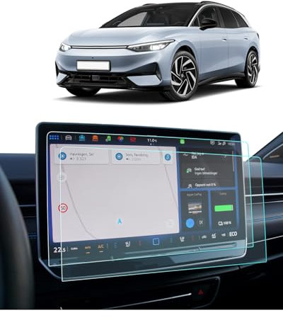 BIXUAN 15 Zoll Navigation Schutzfolie kompatibel mit VW ID.7 Discover Pro Max Tiguan 3 2024-2025 Displayschutzfolie Transparent 9H Kratzfest GPS Navi Folie PET Nanofolie 2 Stück[No12.9]
