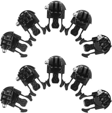 OKUMEYR 10pcs Action Camera Adapter Screw Phone Clip Mount J-hook for Suction Camera Holder for Car Outdoor Use