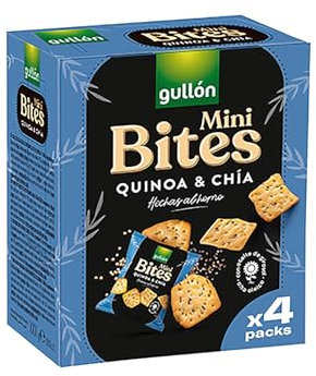 Galletas Gullón Mini Bites Quinoa y Chía 160g (4x40g)