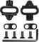 4 Set SPD Cleats, 2 Sizes Cleats for Cycling Shoes, Cycling Cleats Pedal Compatible With Shimano SPD Systems, Durable, Non-Slip Cleats For Mountain Biking And Road Riding (Black)