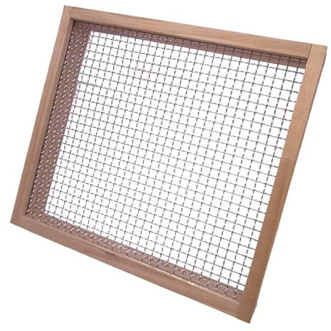 Square Soil Sifter - Garden Sieve Riddle Riddler | Multi-Purpose Wood Dirt Sifter | Soil Sifters Mesh Gardening Tool | Hand Held Garden Sifters for Compost, Dirt Potting Soil Horticultural Projects