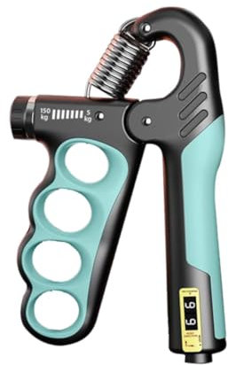 harayaa Renforceur de Poignée de Main, Résistance Réglable de 5 à 150 Kg, Pince de Main, Renforcement de l'avant-Bras pour Exercices de Musculation, Bleu