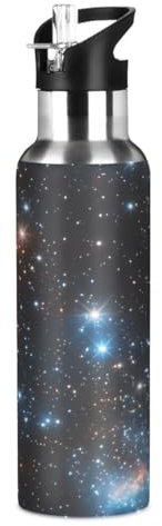 Mnsruu Borraccia termica in acciaio inox con isolamento sottovuoto