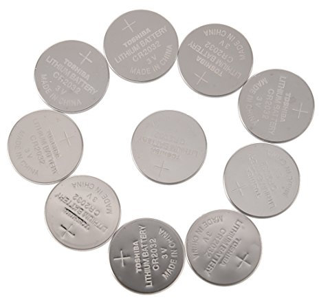 Wrtysully 10 x 3V CR2032 al Litio Button Premium/Batteria