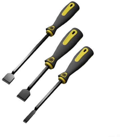 Lot de 3 spatules cylindriques métalliques pour enlever la saleté d'huile et le mastic des joints de cylindre dans l'entretien automobile et des machines