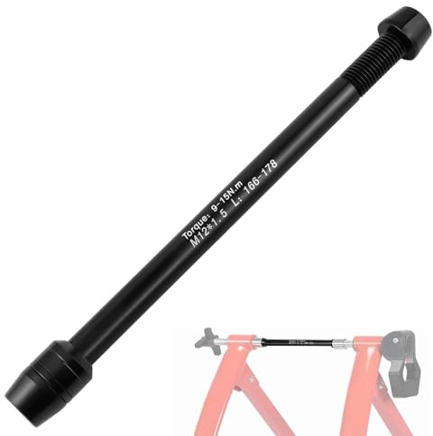 LERANXIN Assi Passanti, Bicicletta Perno Passante MTB, M12×1.5 Mozzo Bici, Rullo Fisso per Bicicletta Posteriore, Accessori per Ciclismo