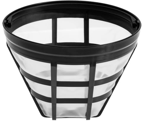 LOPUNER Filtro Cafetera Reutilizable, Malla de Plástico Blanco, Retiene Residuos y Sellado Hermético para Café en Casa y Cafeterías
