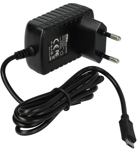 vhbw Chargeur Micro-USB 1,0 A / 5V Compatible avec Philips Avent SCD921/26 | SCD845/26, SCD843/26, SCD841/26, SCD843/01 babyphone noir