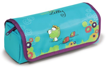 Nici 35446 - Mäppchen zum Rollen Frosch, Green Lilly, Nylon