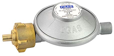 Druckregler 50 mbar für Propangasflaschen 5/8/11 kg