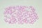 Creativery 100 Dekosteine Herzen 1,2 cm (rosa 148) // Streudeko Tischdeko Kunststoffherzen Steine PVC Acryl 12mm