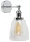 MiniSun | Retro Style Polished Chrome Wall Light with a Clear Glass Shade | Wall Lamps & Sconces, Home Décor & Improvement Essential