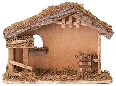 Fontanini by Roman, Stable with a Ladder, 5 Collection, Nativity Stable