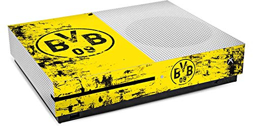 DeinDesign Skin kompatibel mit Microsoft Xbox One S Folie Sticker Borussia Dortmund Offizielles Lizenzprodukt BVB