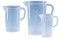Vitlab Polypropylen Messbecher, Erhabene Skala, Transparent, 250ml Kapazität, 74mm Durchmesser, 120mm Höhe, 12 Stück