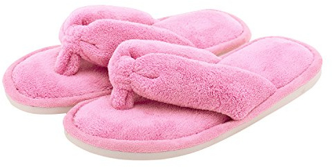 Pantofole da donna in pile corallo infradito da casa da donna