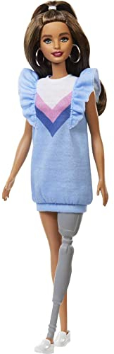 Barbie FXL54 Fashionistas Puppe mit Beinprothese