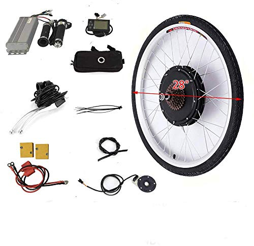 WUPYI2018 Kit di conversione per bicicletta elettrica, 36 V, 500 W, 28, con display LCD
