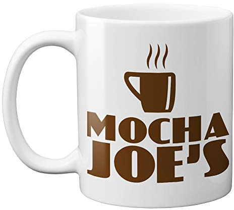 Haase Unlimited Mocha Joe's Coffee Shop - Café Latte Cappuccino 11 oz. Mug