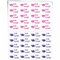 INDIGOS UG - Namensaufkleber Kinder Schule - 60 Sticker - 23x12mm - Namensschilder für Wäscheetiketten - Aufkleber selbst gestalten - kein bügeln für Textilien personalisiert T-Shirt, Sportbekleidung