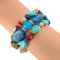 Bohend Boho Couches Perle Bracelets Arbre de vie Bracelet Bohême Turquoise Bois Chaîne de main Bijoux Pour Femmes (B)