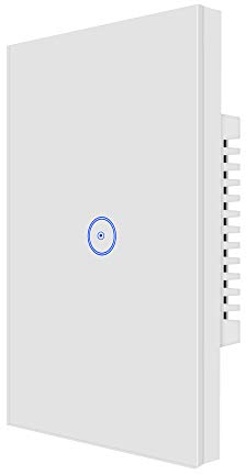UseeLink Interruttore luce intelligente, interruttore luce WiFi, Interruttore a parete WiFi, compatibile con Alexa, Google, scatola 503, cavo neutro richiesto (1 Gang)