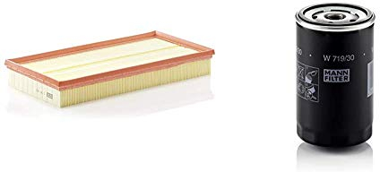 Original MANN-FILTER Luftfilter C 37 153 – Für PKW & Ölfilter W 719/30 – Für PKW und Nutzfahrzeuge