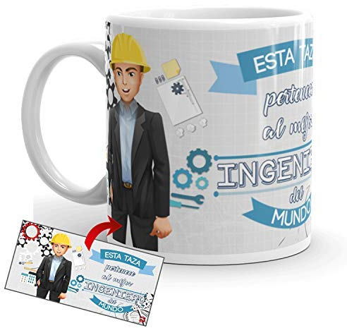 Kembilove Tazas de Desayuno Originales de Ingeniero – Tazas Desayuno Originales de Profesiones Biologia, Camarero, Informatica, Dentista – Regalos Opositores – Regalos para Hombres y Mujeres