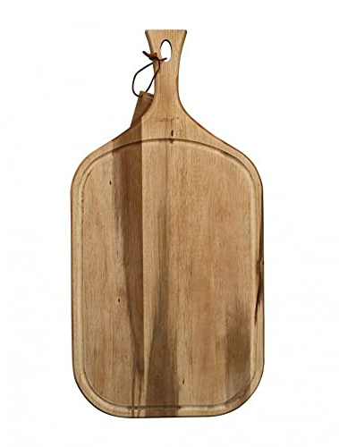 Brandani 52191 Tagliere A Servire Maxi Acacia Rettangolare c/Gocciolatoio
