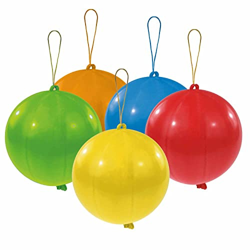 amscan 9912767 Latexballons, Verschiedene Primärfarben, 27,9 cm, 5 Stück